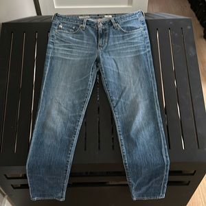 AG- the stilt, light wash, cigarette leg, low rise